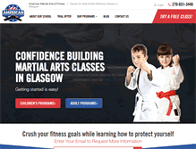 Tablet Screenshot of hunterkarate.com